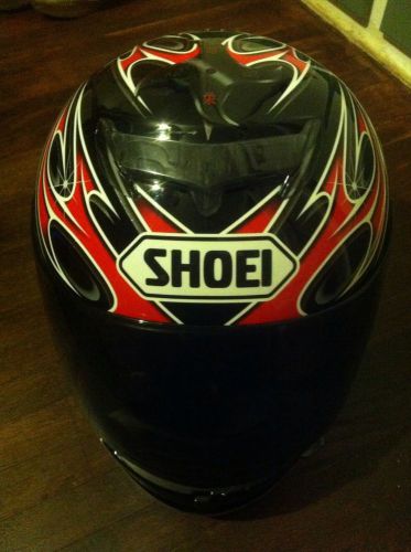 Shoei tz-r nightmare motorcycle helmet full face size xl