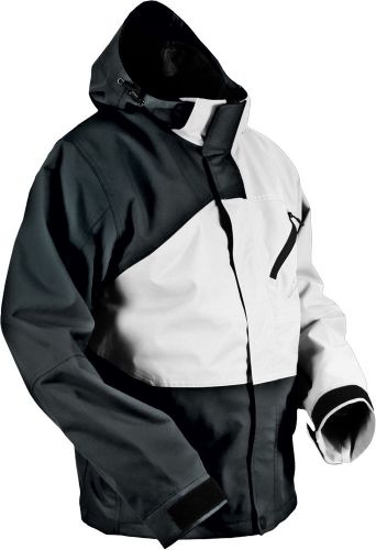 Hmk mens white hustler 2 windproof/waterproof snowmobile jacket