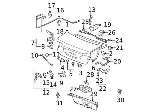 Genuine 2006-2011 honda civic hinge 68660-sna-a00zz