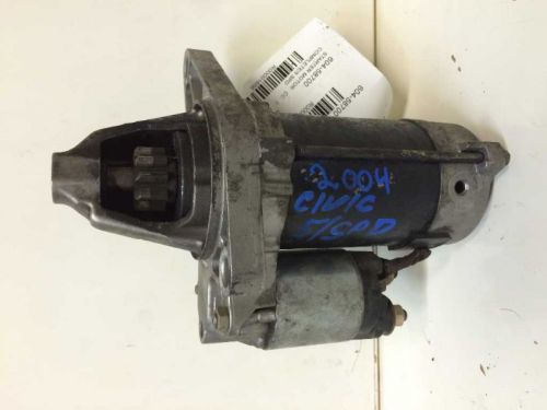 01 02 03 04 05 honda civic starter motor 1.7l sohc gasoline at hx 1656