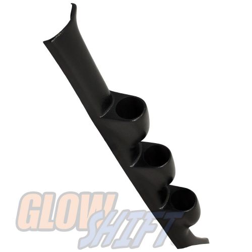 96 97 98 99 00 honda civic si black triple gauge a pillar pod - 52mm