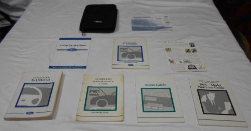 1998 ford f-150 ,250 owner manual 9/pc.set &amp; black ford zippered factory case,,