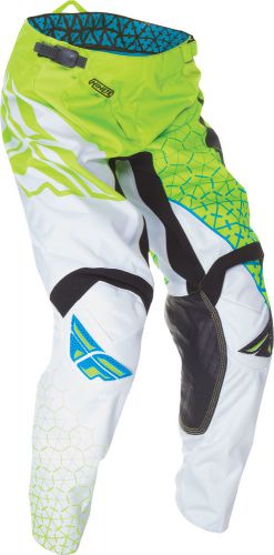 Fly racing 369-43530 kinetic trifecta pant lime/white sz 30