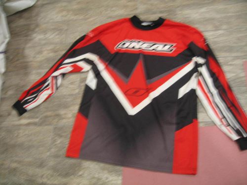 O&#039;neal racing men&#039;s red black white black motocross jersey shirt adult size xl