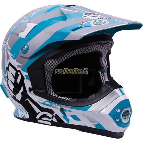 2017 motorfirst magento helmet-ocean/white