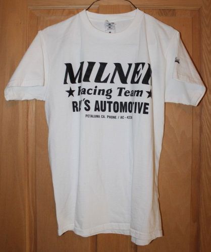 Milner racing t-shirt, white, medium