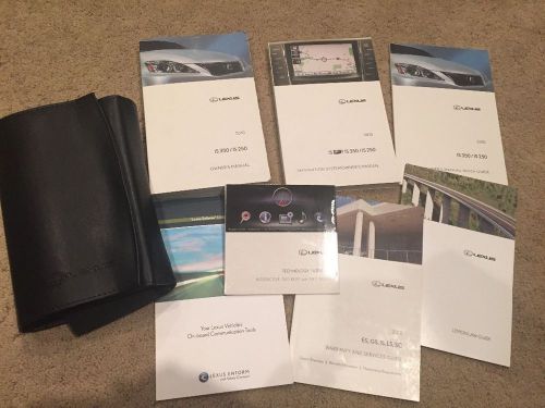 New 2010 lexus is 350 is 250 owners + navigation manual guide driving book