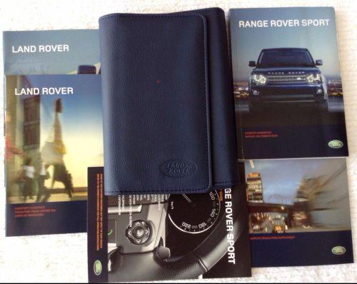 Land rover range rover sport owner manual 2010 w/ guides +navigation &amp; case