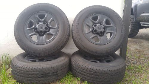 New set of 4 michelin all season tires ltx ms/2 (p255/70r18 112t) rims included!