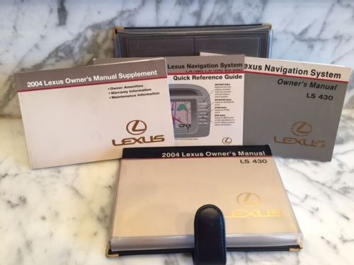 One oem 2004 lexus ls430 owners manual set with lexus case