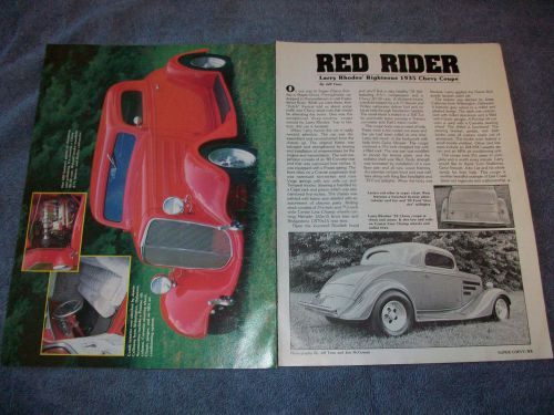 1935 chevy 3-window coupe article &#039;red rider&#039;