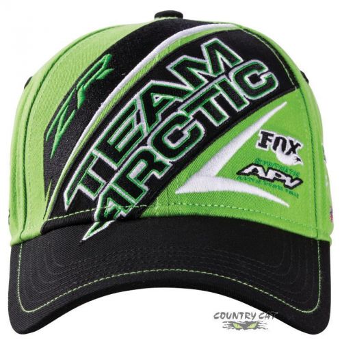 Arctic cat team arctic sponsor embroidered cap – green &amp; black- 5259-864