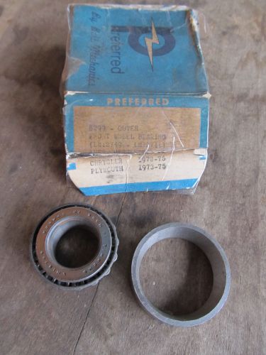 Nos wheel bearing front wheel outer lm12749 lm12711 mopar chrysler a c body