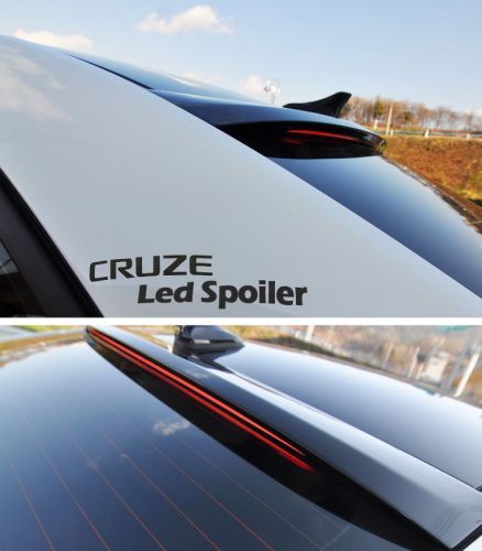 Led roof glass  poiler painted in black for chevrolet holden cruze 2008-2014