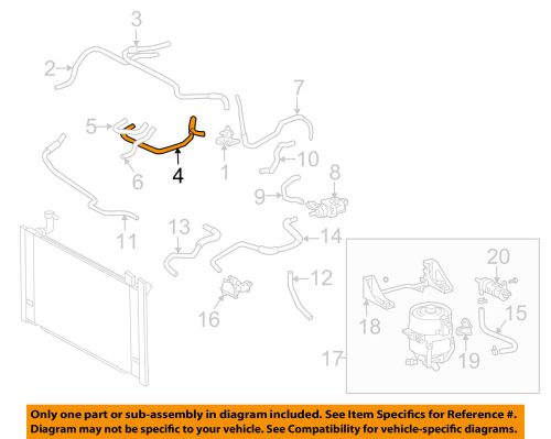 Toyota oem 04-09 prius 1.5l-l4 radiator-hose g922747010