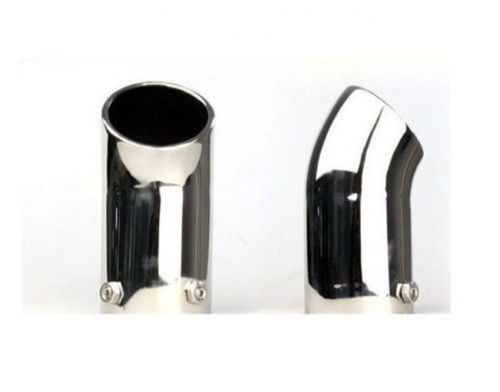 For 2009 trail plating tail throat chrome exhaust muffler tip 2pcs