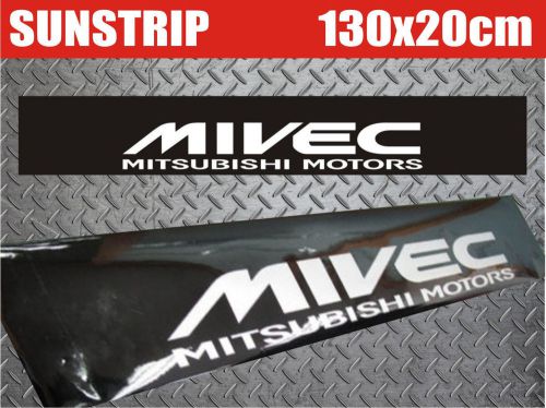 Mivec sunstrip vinyl decal stickers windshield eyebrow 8&#034; x 51&#034; 20x130cm