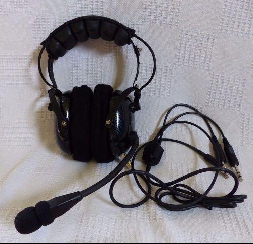 Gibson &amp; barnes gb series 750 aviator headset headphones aviation flying