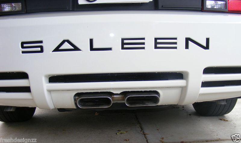 Ford mustang saleen rear bumper fascia insert decals 99 00 01 02 03 04