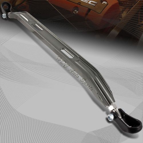 For 1990-2001 acura integra front lower gunmetal aluminum tie brace strut bar