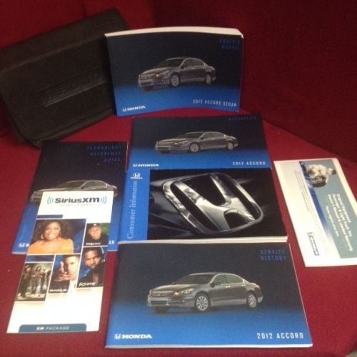 2012 honda accord sedan oem owners manual with warranty manuals and case