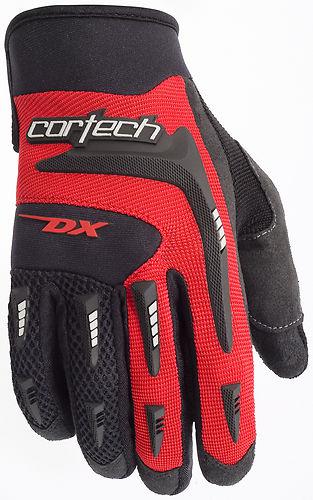 New cortech mens dx-2 comfort grip textile gloves, red, 3xl/xxl