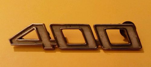 Vintage 1970 1971 1972 chevy chevrolet impala 400 lh fender emblem 3963235