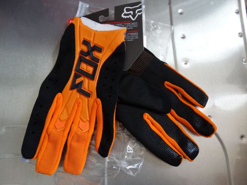 Fox racing flex air mx motocross racing riding sports gloves size xl orange