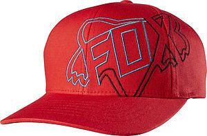 Fox racing both sides youth kids flexfit hat red os