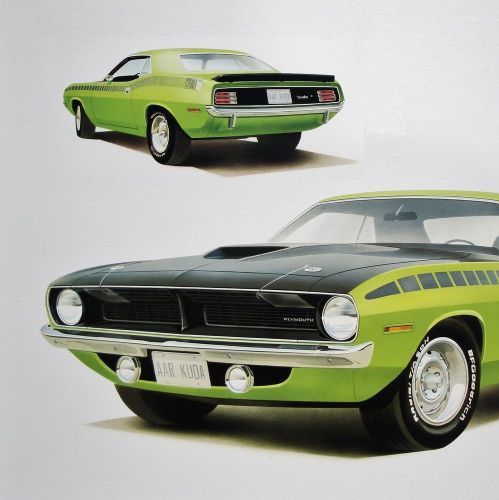 Cuda barracuda aar plymouth: 1970 1971 1972 318 340+6 - 28 dealer posters prints