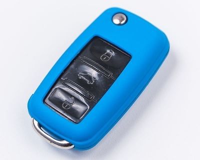 Agency power ap-key-12309 baby blue plastic key fob protection case