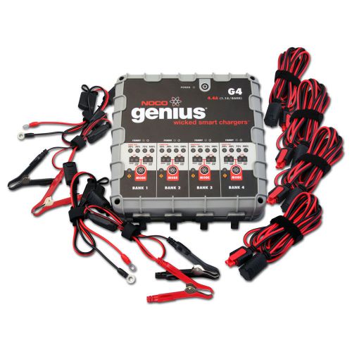 Noco genius g4 6v/12v 1100ma battery charger 4-bank g4