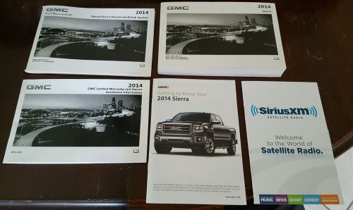 2014 gmc sierra complete owners manual set from factory