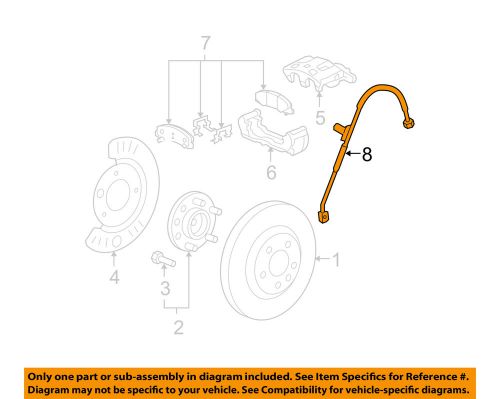 Gm oem front brake-flex hose 15850972