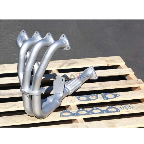 H22 bb6 coated steel header exhaust manifold for 97-01 honda prelude base 2.2