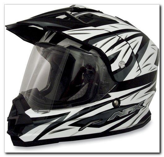 Afx fx-39 dual sport helmet multi pearl white