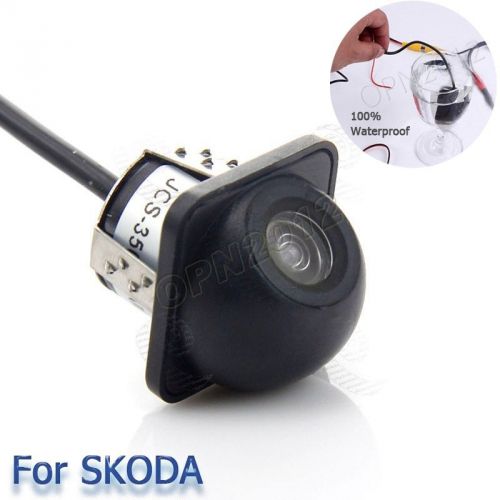 For skoda car rearview stop reverse backup parking ccd camera rear back vision