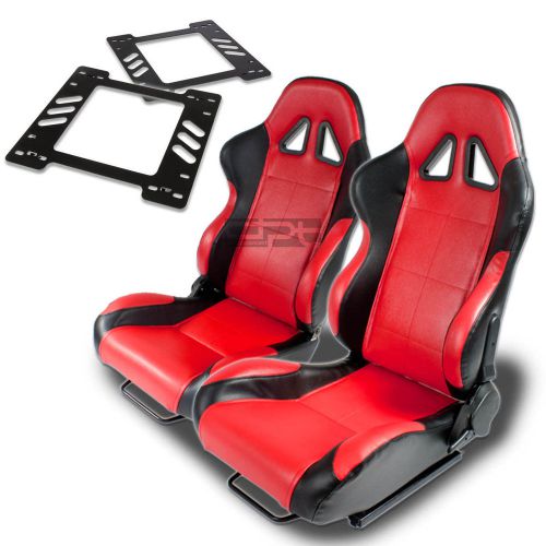 Type-5 racing seat black red woven+silder+for 78-88 monte carlo a/g bracket x2