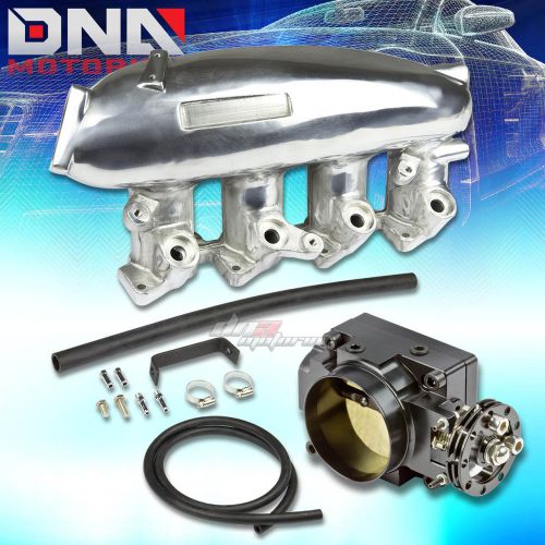 Turbo inake manifold for 89-94 240sx s13 sr20/sr20det+70mm black throttle body