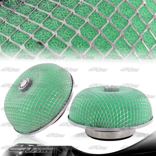 Universal micro foam 3 inch outlet mushroom cold air intake turbo filter green