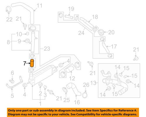 Mitsubishi oem 13-15 lancer 2.0l-l4 intercooler-inlet hose 1505a270