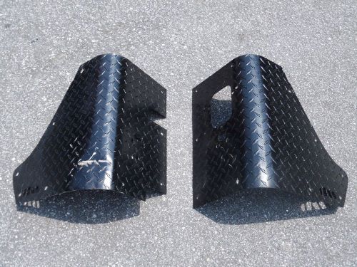 Jeep yj wrangler black diamond plate corners 87-95 wrangler corner guard guards