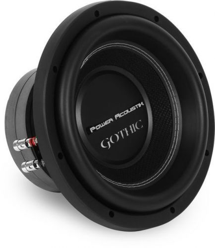 New! power acoustik gw3-10 1000w rms 10&#034; dual 2 ohm gothic car subwoofer