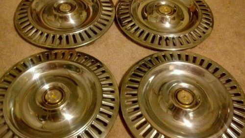 1955 1956 chrysler imperial 300 hubcaps wheel covers  gold crown center caps