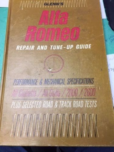 1970 alfa romeo repair and tune-up guide, vintage
