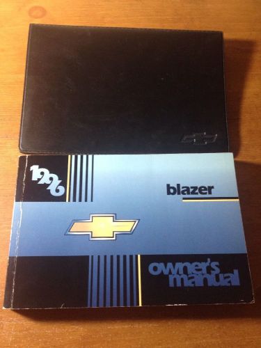 1996  chevy chevrolet blazer owners manual  w/ case &amp; free same day shipping