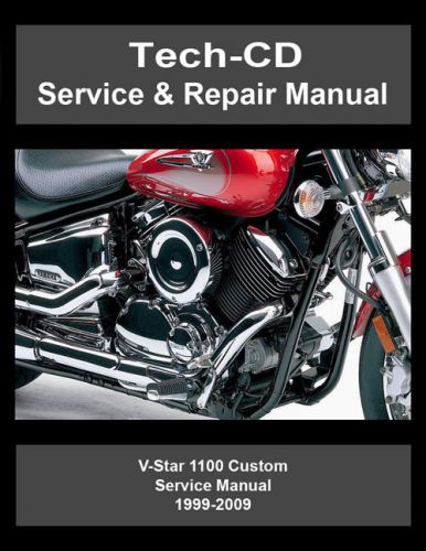 Yamaha v-star 1100 custom service &amp; repair manual vstar xvs1100 xvs11 1999-2009