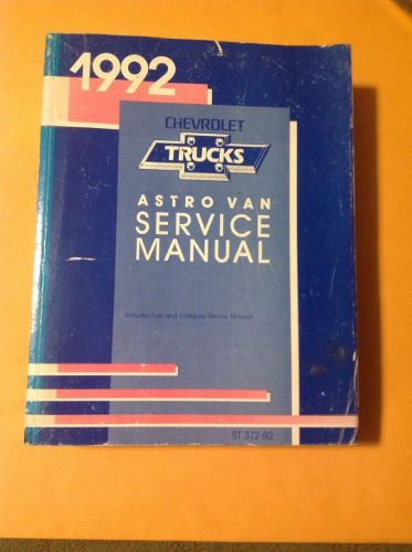 1992 chevrolet trucks astro van service manual