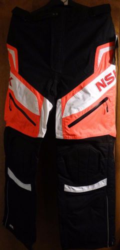 Ski-doo warnert racing nsk sno-x shell pants new with tags mens small