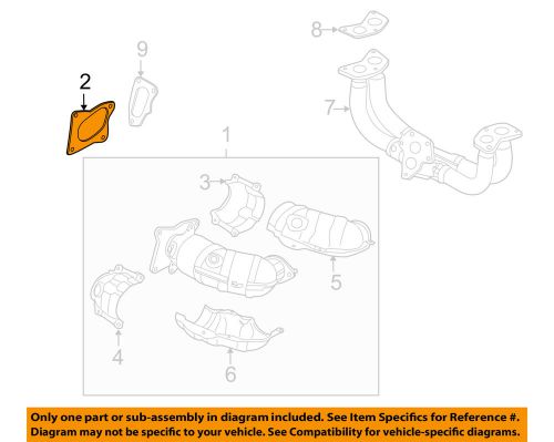 Subaru oem 10-12 legacy 2.5l-h4-exhaust manifold gasket 44616aa150